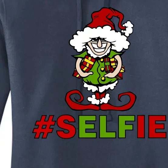 Christmas #Selfie Elf Women's Pullover Hoodie