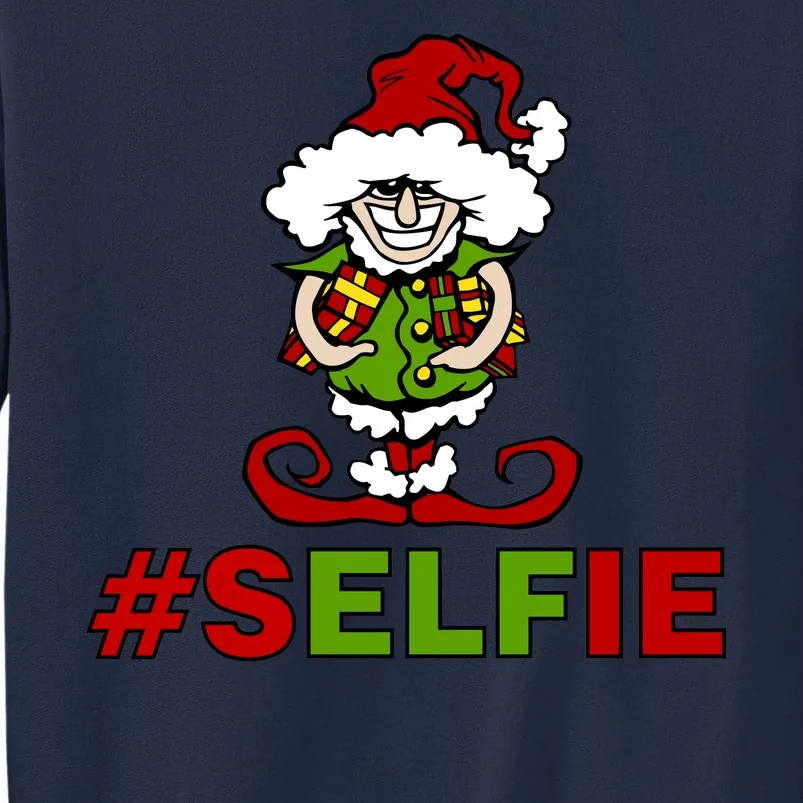 Christmas #Selfie Elf Tall Sweatshirt