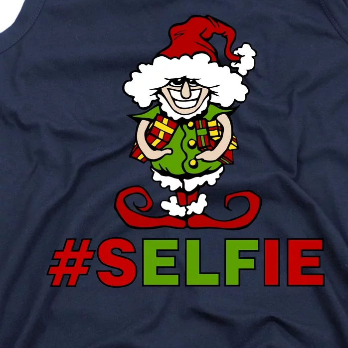 Christmas #Selfie Elf Tank Top