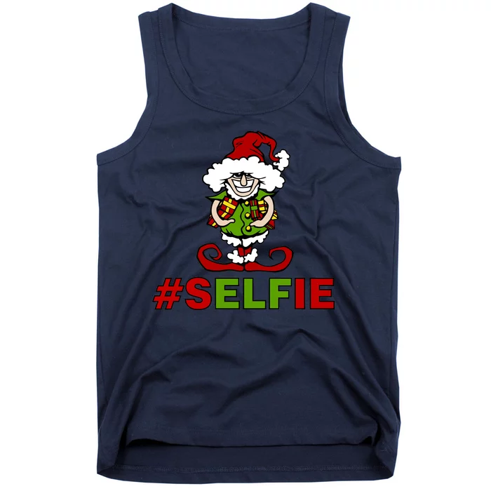 Christmas #Selfie Elf Tank Top