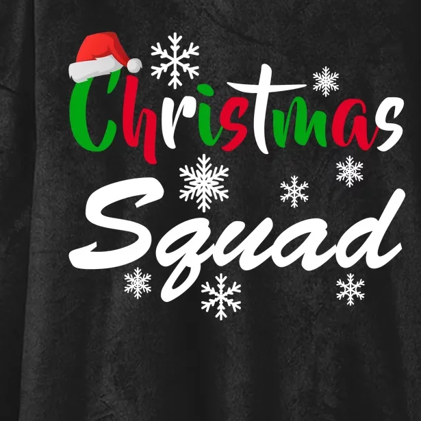 Christmas Squad Funny Hooded Wearable Blanket