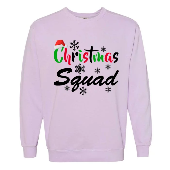 Christmas Squad Funny Garment-Dyed Sweatshirt