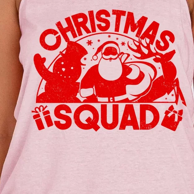 Christmas Squad Matching Family Christmas Women's Knotted Racerback Tank