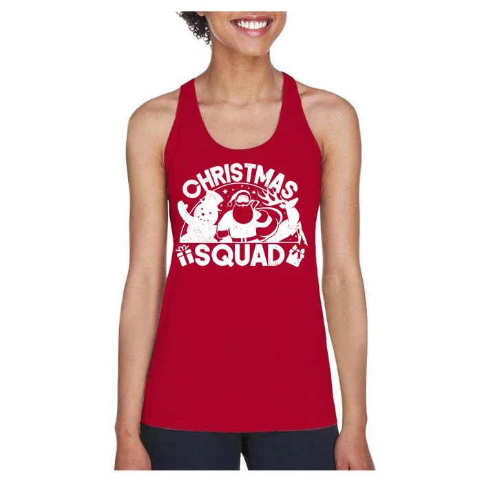 Christmas Squad Matching Family Christmas Women's Racerback Tank