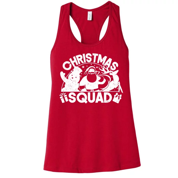 Christmas Squad Matching Family Christmas Women's Racerback Tank