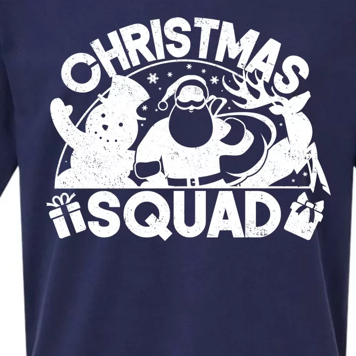 Christmas Squad Matching Family Christmas Sueded Cloud Jersey T-Shirt