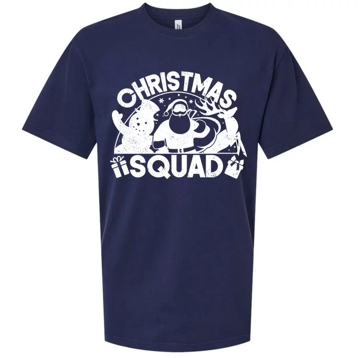 Christmas Squad Matching Family Christmas Sueded Cloud Jersey T-Shirt