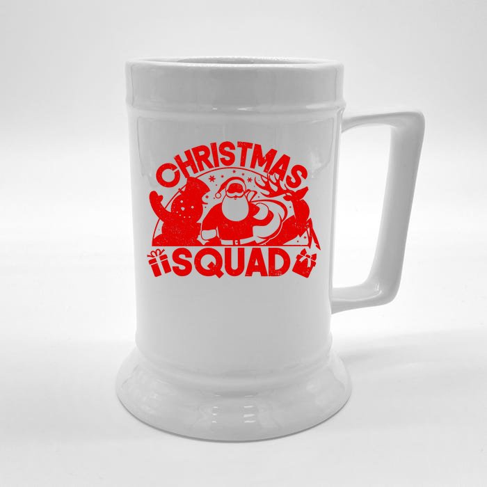 Christmas Squad Matching Family Christmas Front & Back Beer Stein