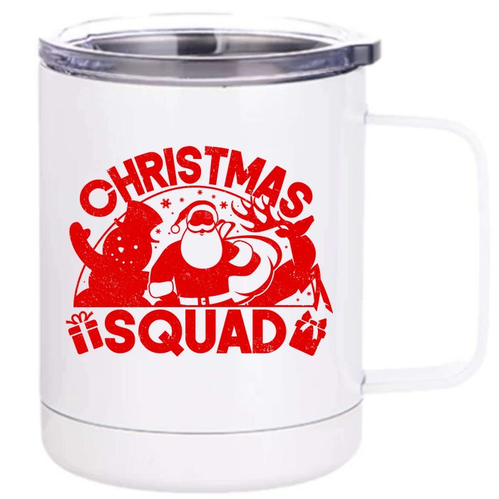 Christmas Squad Matching Family Christmas Front & Back 12oz Stainless Steel Tumbler Cup