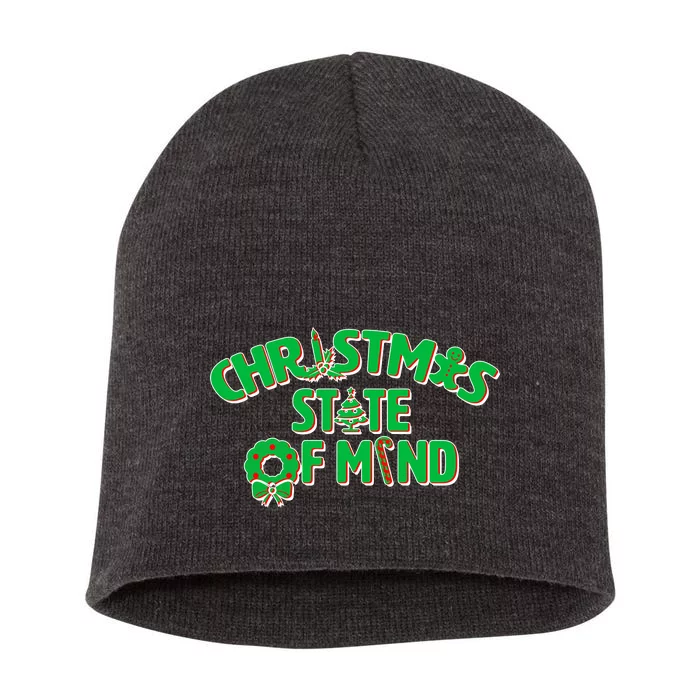 Christmas State of Mind Short Acrylic Beanie