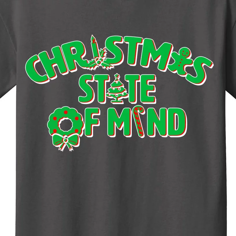 Christmas State of Mind Kids T-Shirt