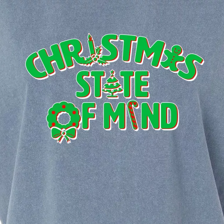 Christmas State of Mind Garment-Dyed Women's Muscle Tee