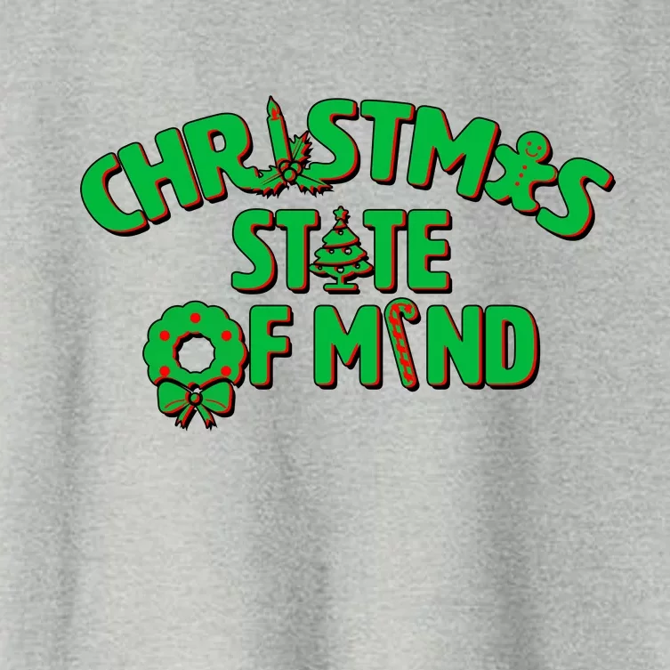 Christmas State of Mind Women's Crop Top Tee