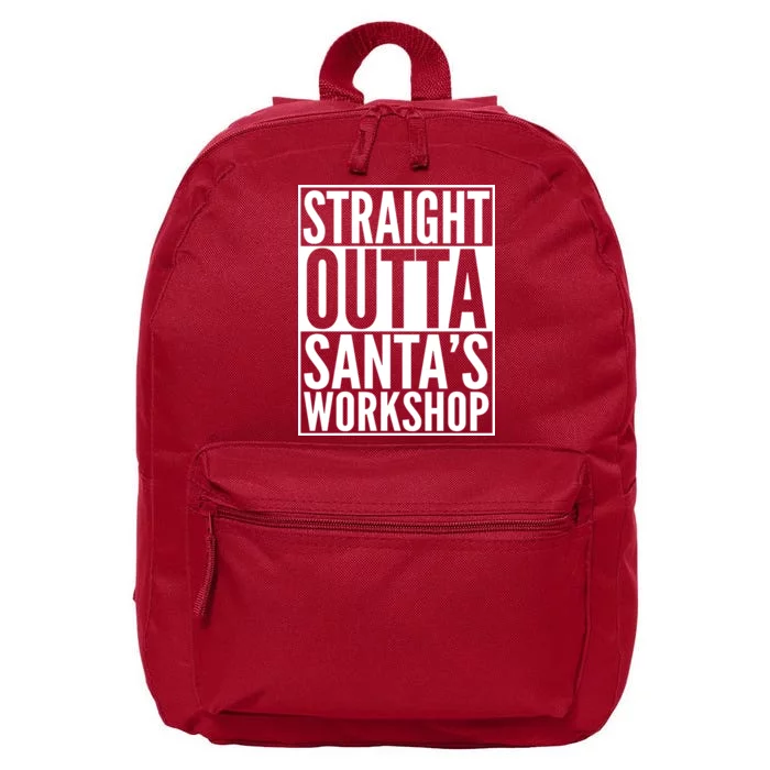 Christmas Straight Outta Santa's Workshop 16 in Basic Backpack