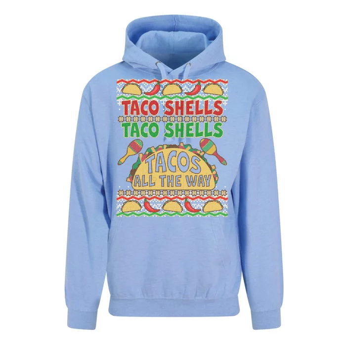 Christmas Tacos All The Way Ugly Sweater Unisex Surf Hoodie