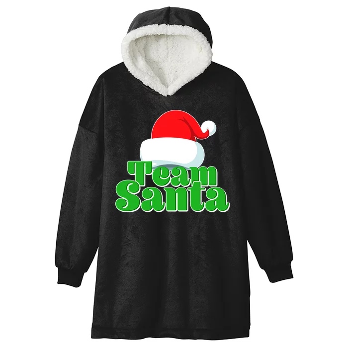 Christmas Team Santa Hooded Wearable Blanket