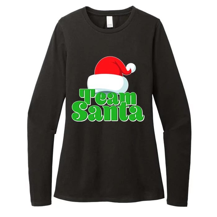 Christmas Team Santa Womens CVC Long Sleeve Shirt