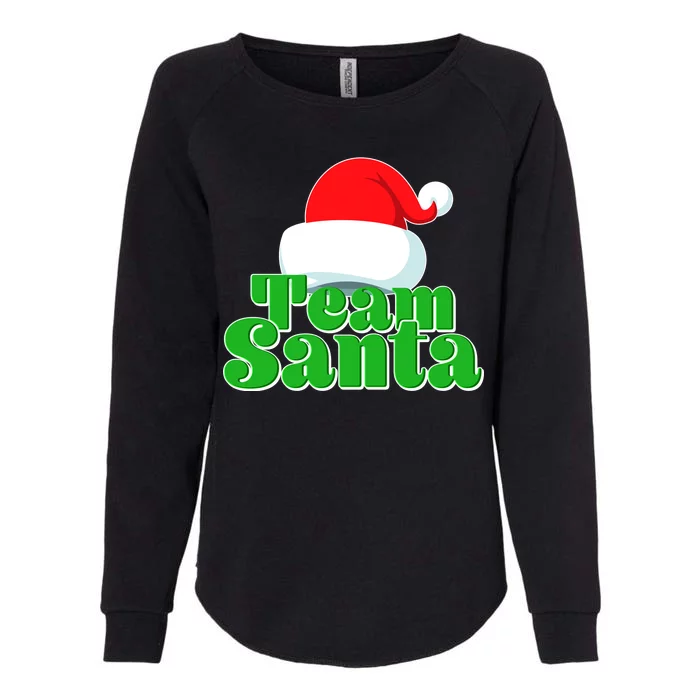 Christmas Team Santa Womens California Wash Sweatshirt