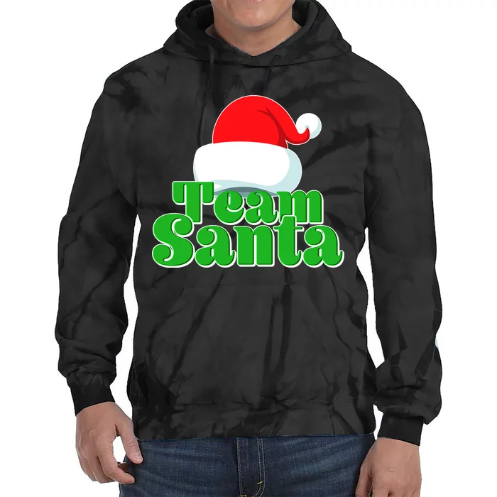 Christmas Team Santa Tie Dye Hoodie