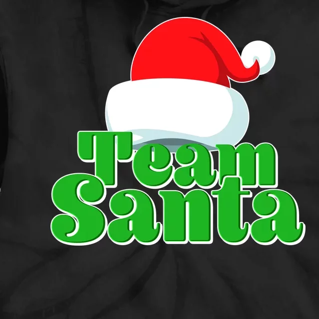 Christmas Team Santa Tie Dye Hoodie