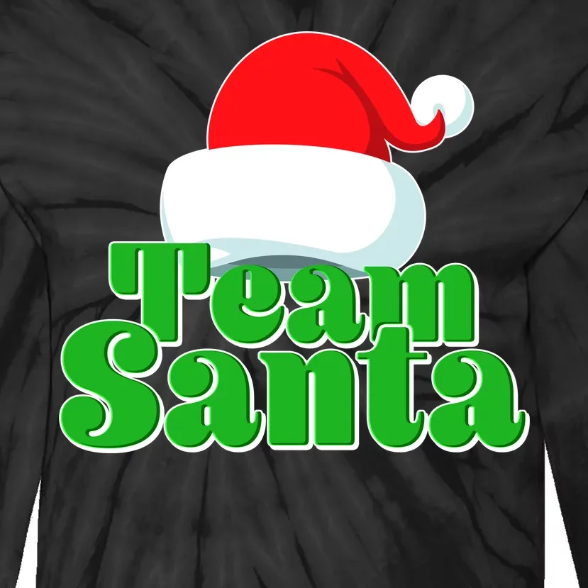 Christmas Team Santa Tie-Dye Long Sleeve Shirt