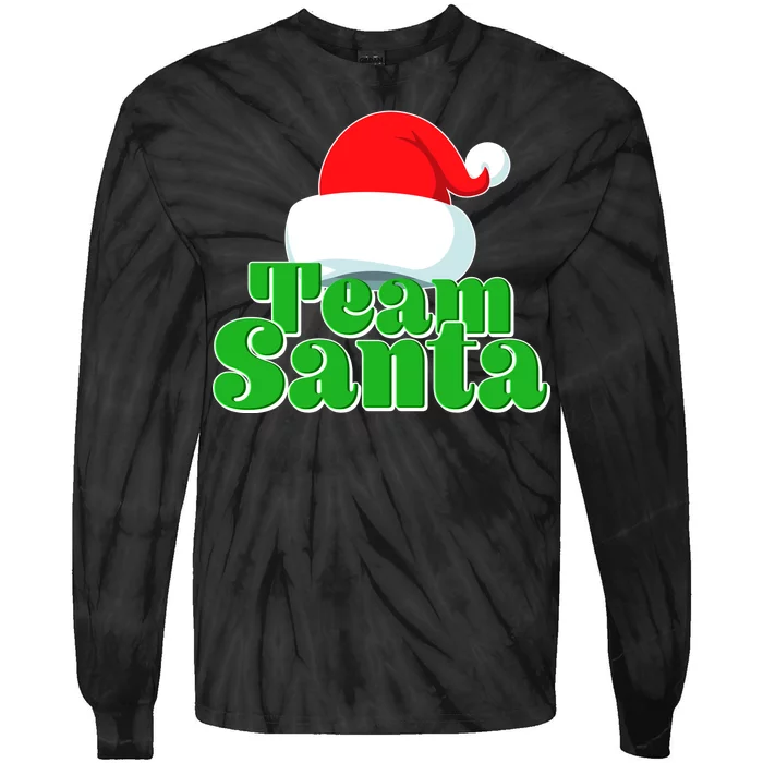 Christmas Team Santa Tie-Dye Long Sleeve Shirt