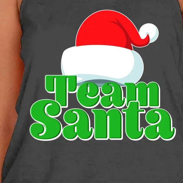 Christmas Team Santa Women's Knotted Racerback Tank