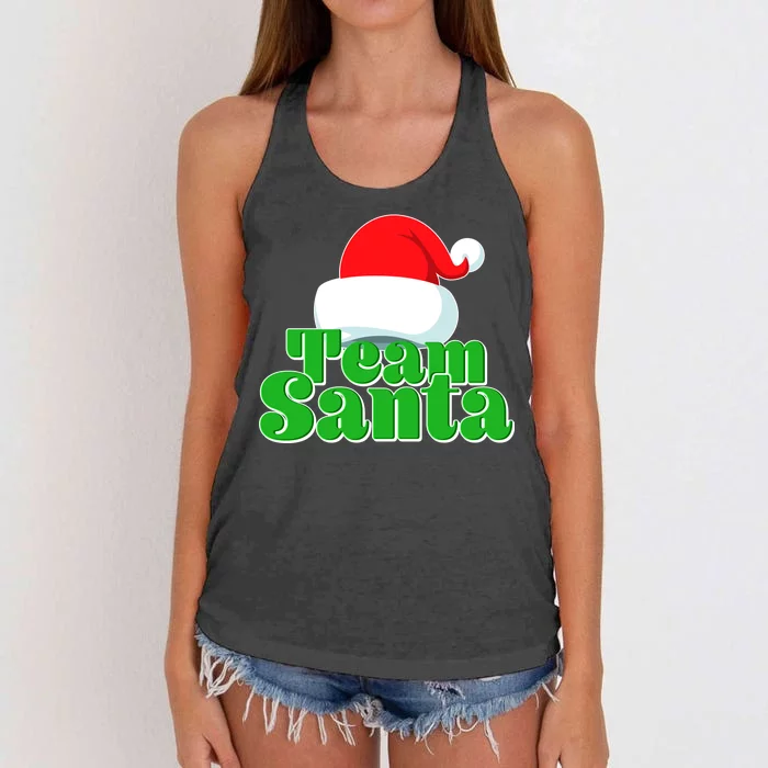 Christmas Team Santa Women's Knotted Racerback Tank