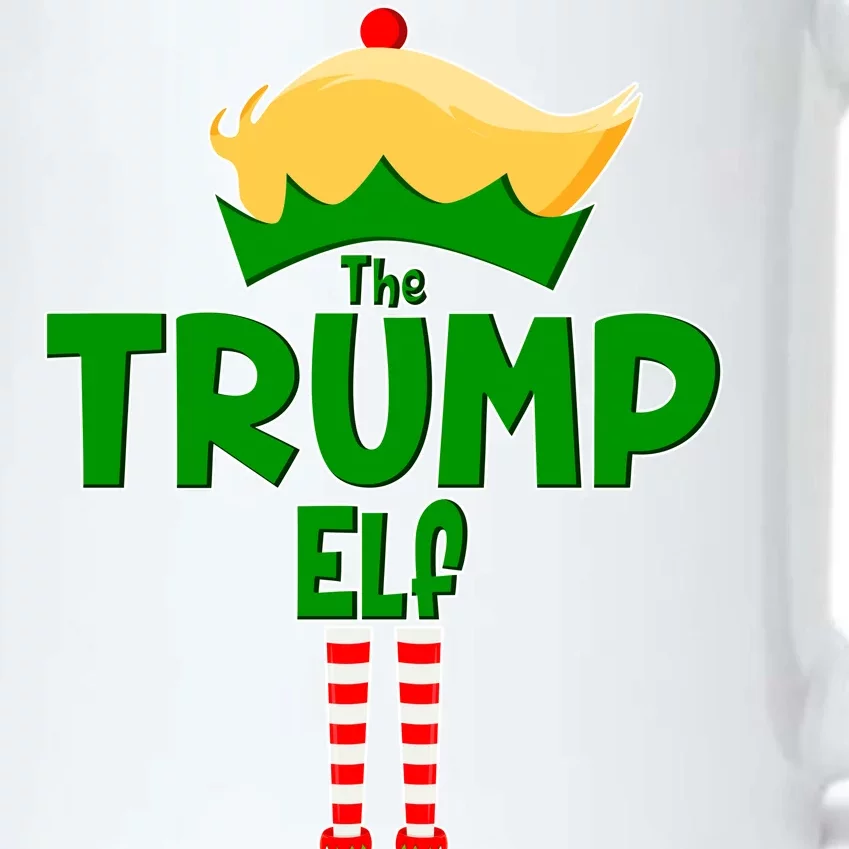 Christmas The Trump Elf  Funny Black Color Changing Mug