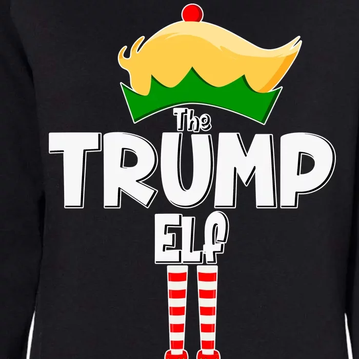 Christmas The Trump Elf  Funny Womens California Wash Sweatshirt