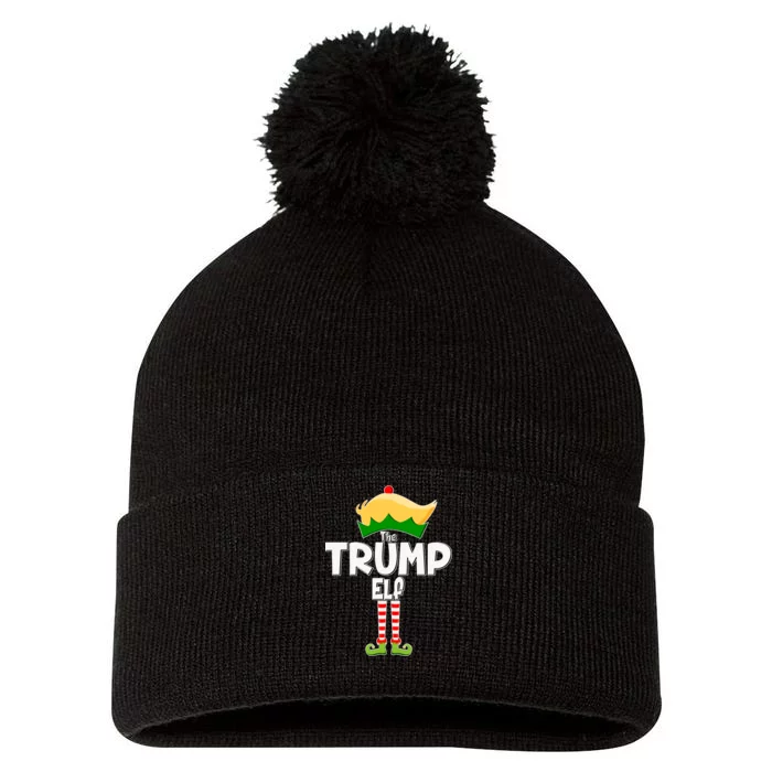 Christmas The Trump Elf  Funny Pom Pom 12in Knit Beanie