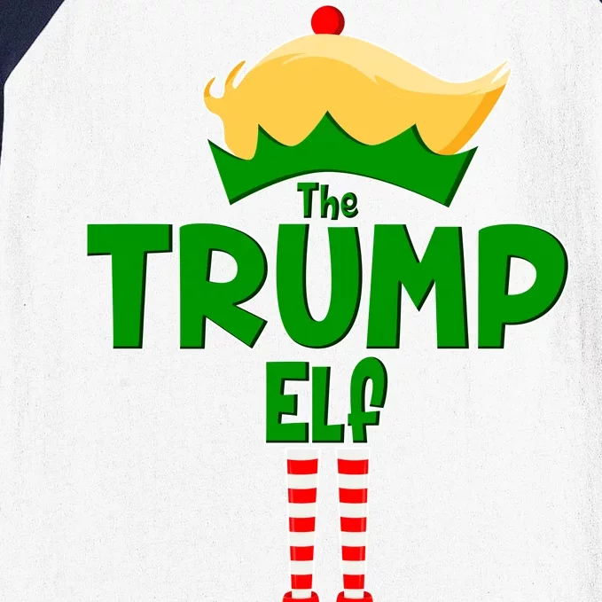 Christmas The Trump Elf  Funny Baseball Sleeve Shirt