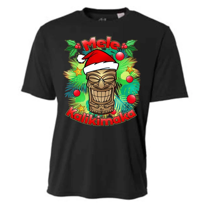 Christmas Tiki Mele Kalikimaka Cooling Performance Crew T-Shirt