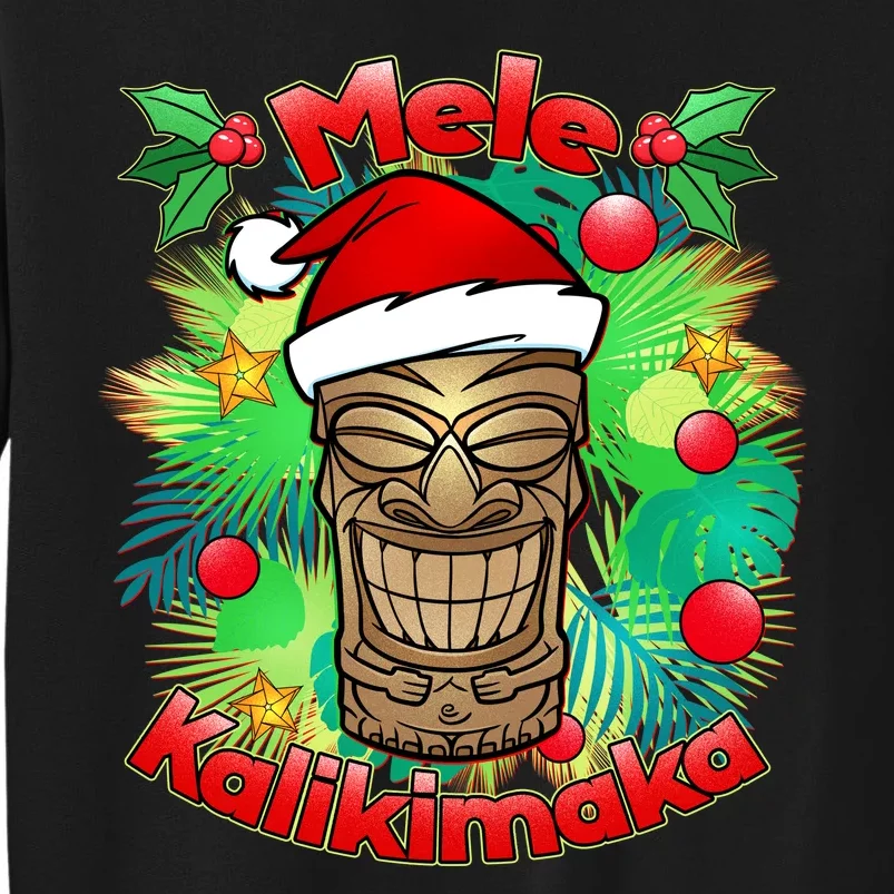 Christmas Tiki Mele Kalikimaka Tall Sweatshirt