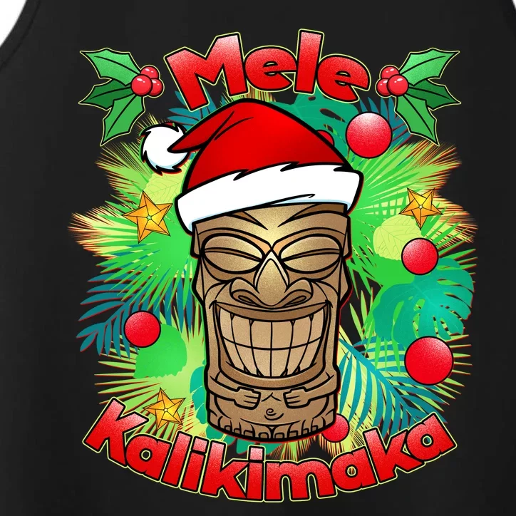 Christmas Tiki Mele Kalikimaka Performance Tank