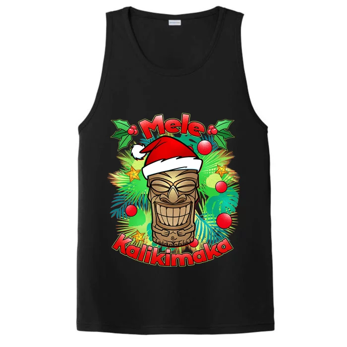 Christmas Tiki Mele Kalikimaka Performance Tank