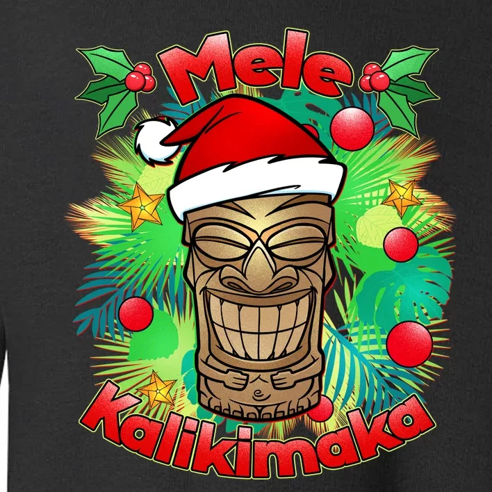 Christmas Tiki Mele Kalikimaka Toddler Sweatshirt