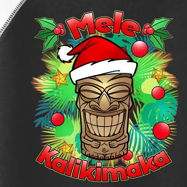 Christmas Tiki Mele Kalikimaka Toddler Fine Jersey T-Shirt