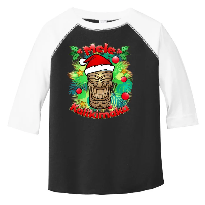 Christmas Tiki Mele Kalikimaka Toddler Fine Jersey T-Shirt