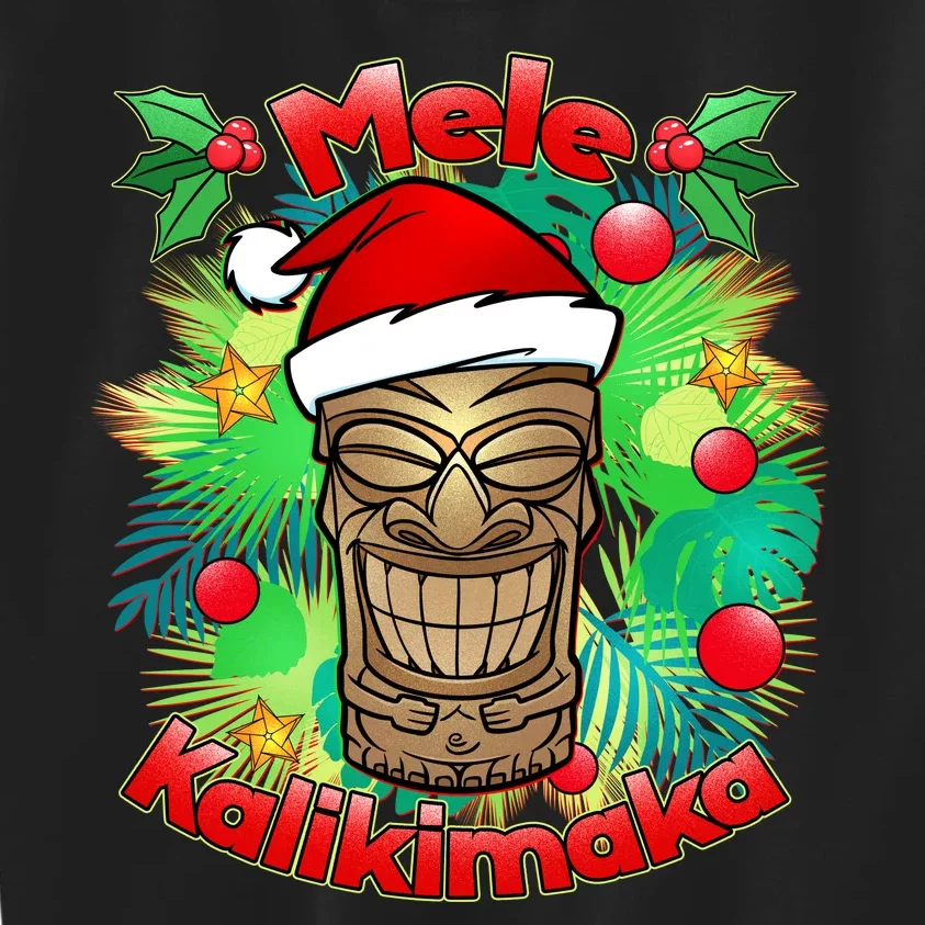 Christmas Tiki Mele Kalikimaka Kids Sweatshirt