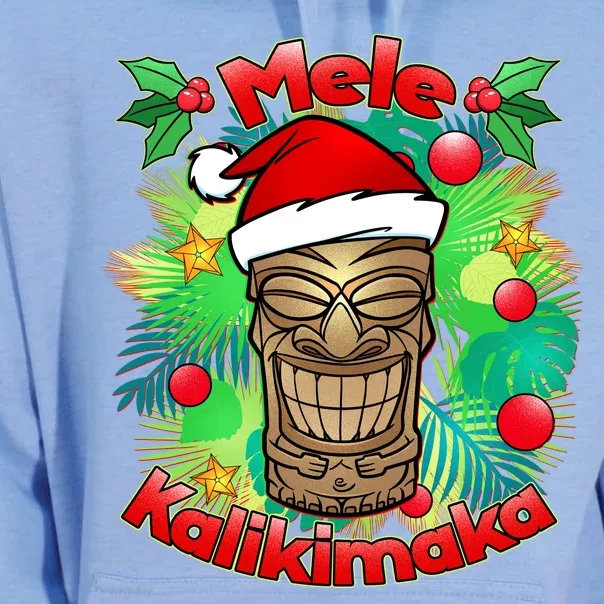 Christmas Tiki Mele Kalikimaka Unisex Surf Hoodie