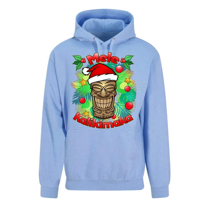 Christmas Tiki Mele Kalikimaka Unisex Surf Hoodie