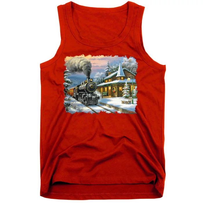 Christmas Train Tank Top