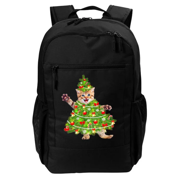 Christmas Tree Kitten Daily Commute Backpack