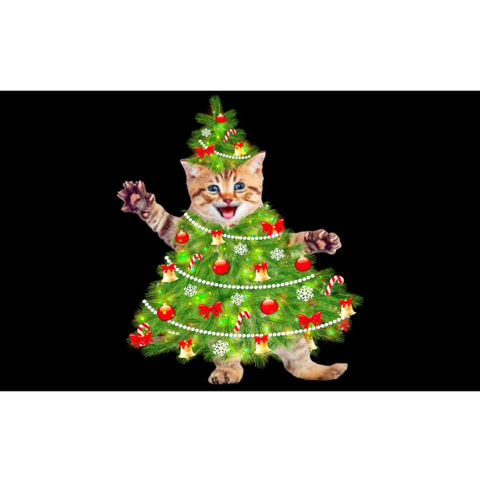 Christmas Tree Kitten Bumper Sticker