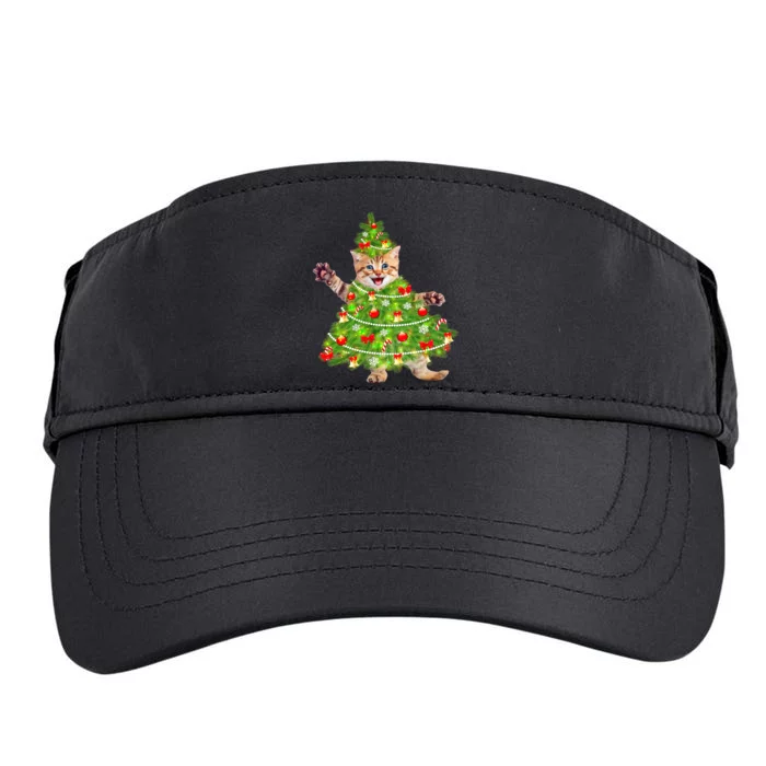 Christmas Tree Kitten Adult Drive Performance Visor