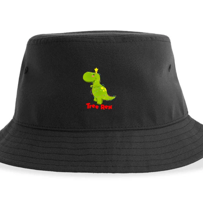 Christmas Tree Rex Sustainable Bucket Hat