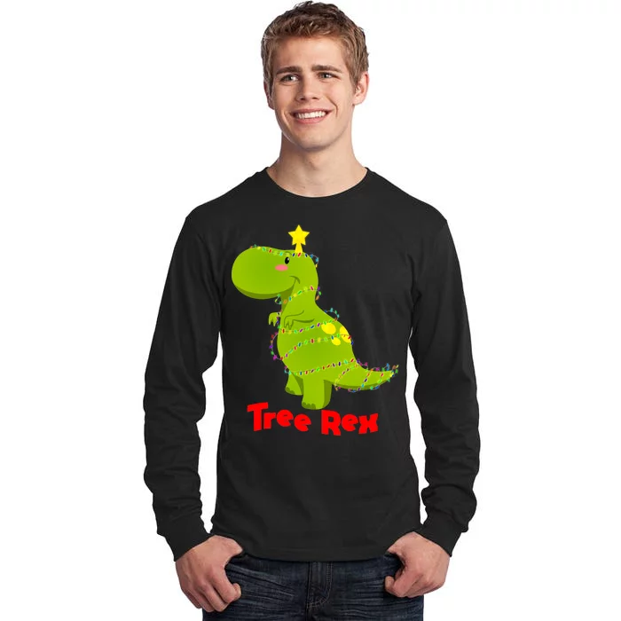 Christmas Tree Rex Tall Long Sleeve T-Shirt