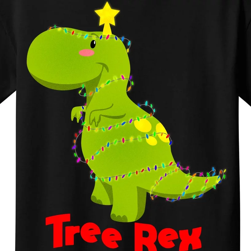 Christmas Tree Rex Kids T-Shirt