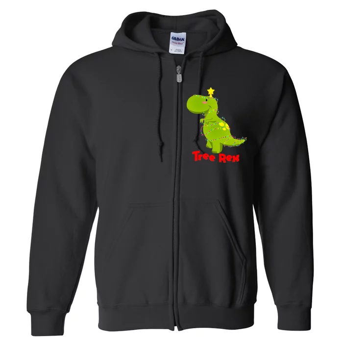 Christmas Tree Rex Full Zip Hoodie